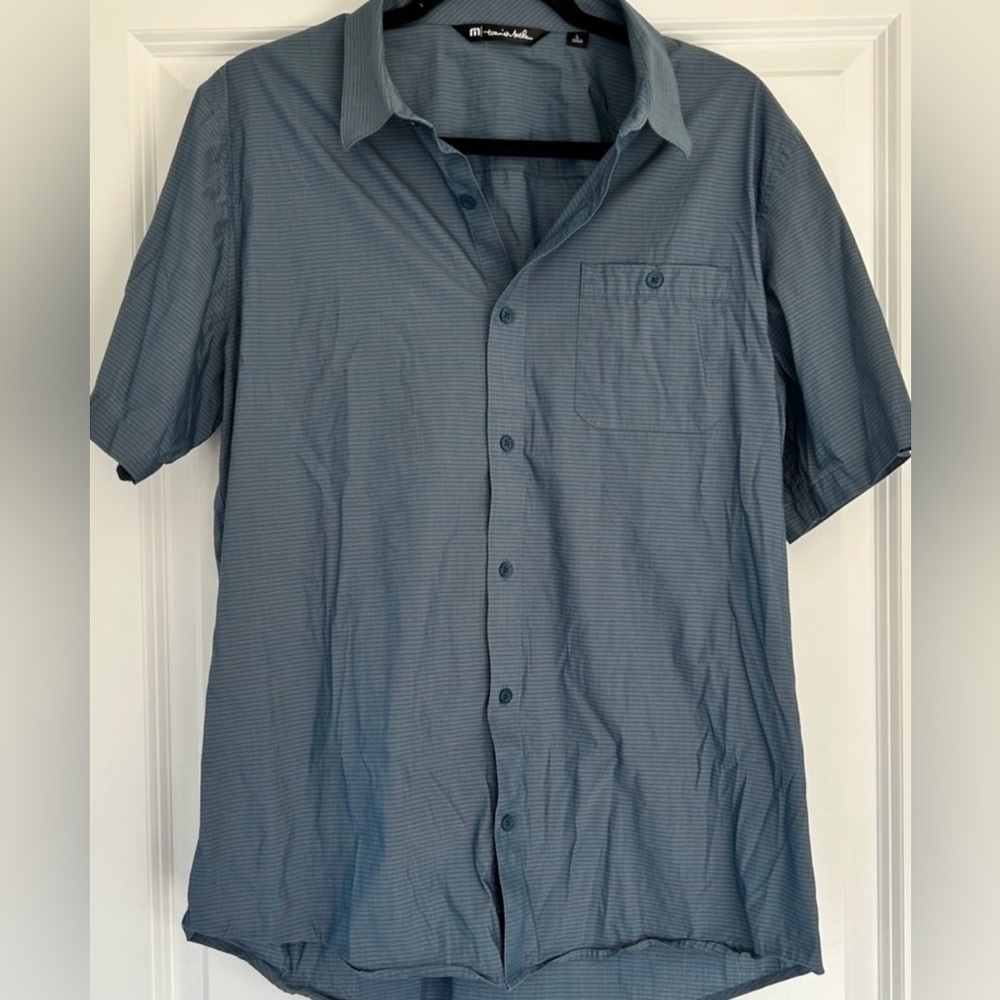 Travis Mathew Button Down Short Sleeve Shirt